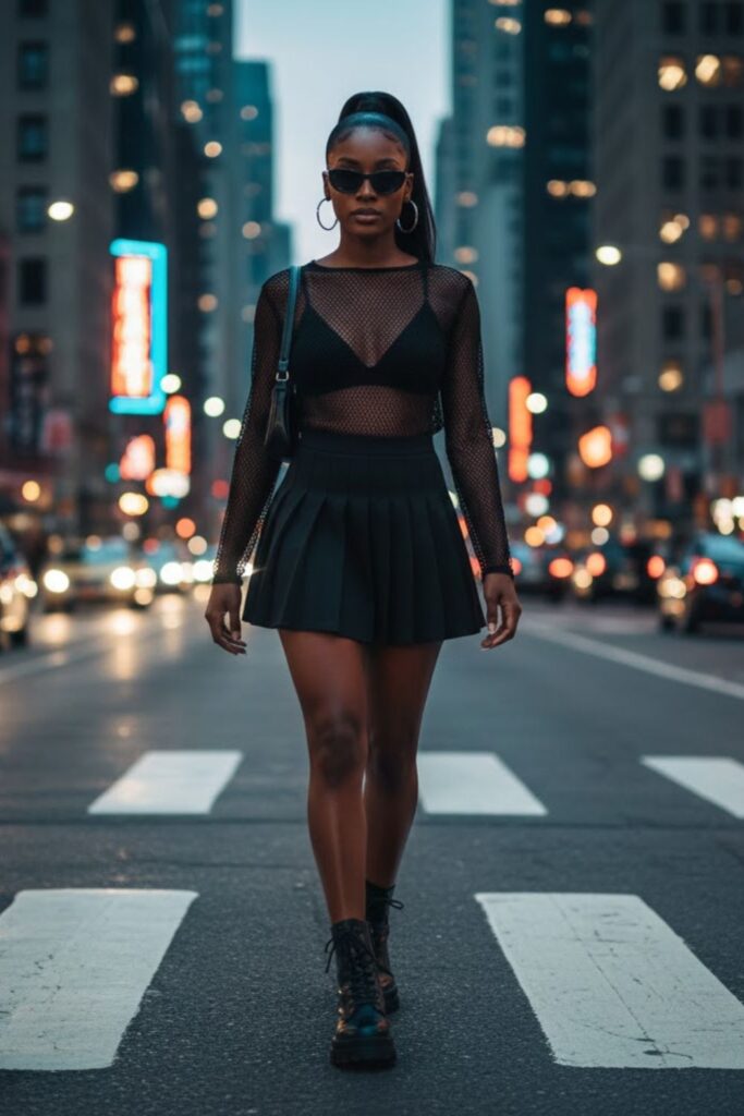 13. Mesh Top and Bralette