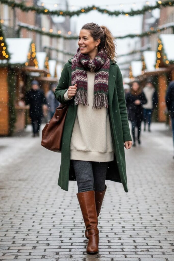 13. Sweatshirt and Long Boots