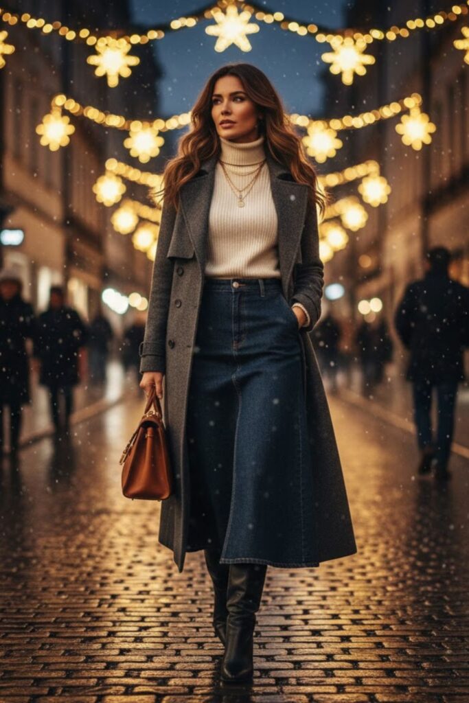 14. Cool-Weather Chic with a Turtleneck