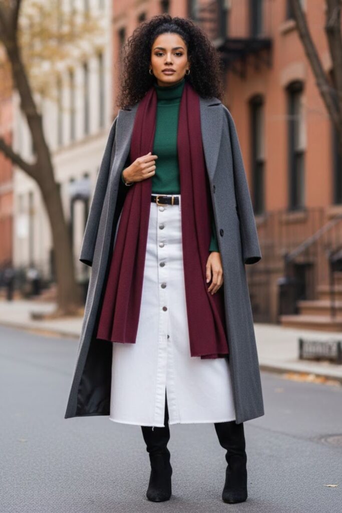 14. Fall-Ready Look with a Turtleneck and Boots