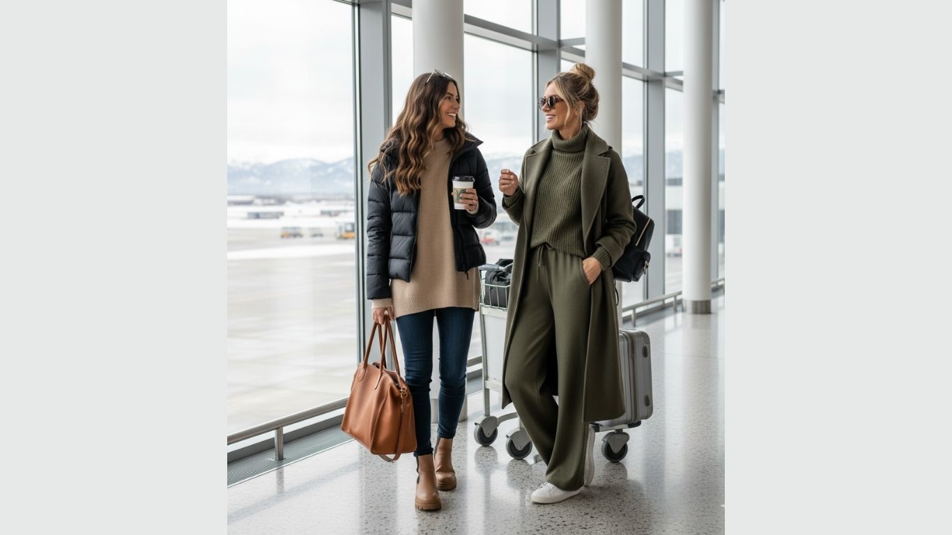 15 Airport Outfit Winter Ideas to Travel in Comfort and Style