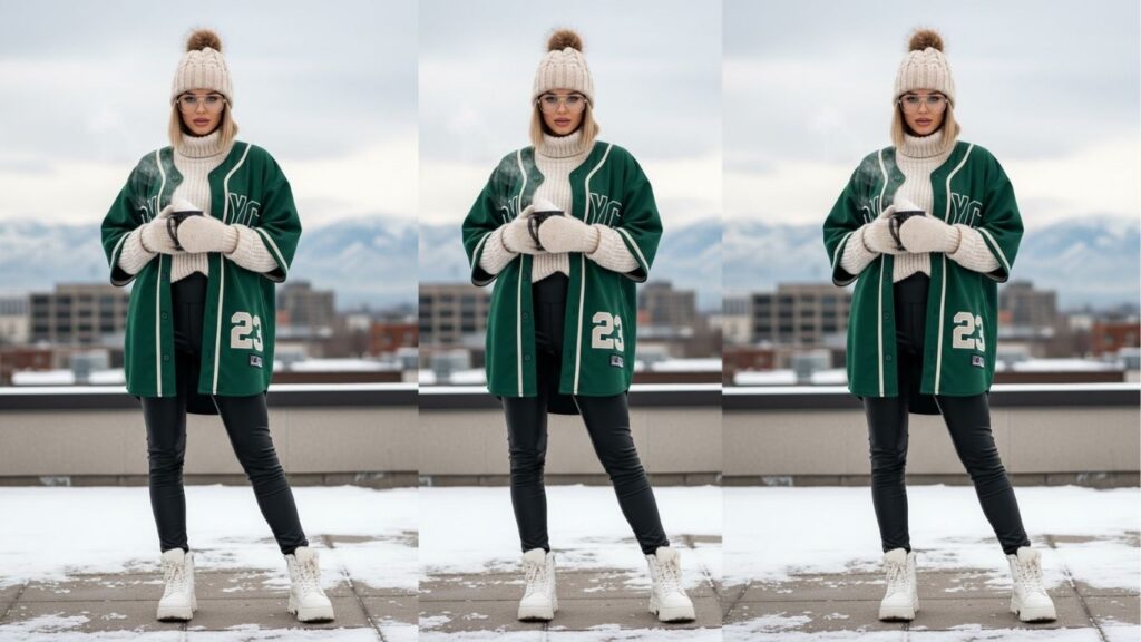 15 Baseball Jersey Outfit Ideas for Women in Winter