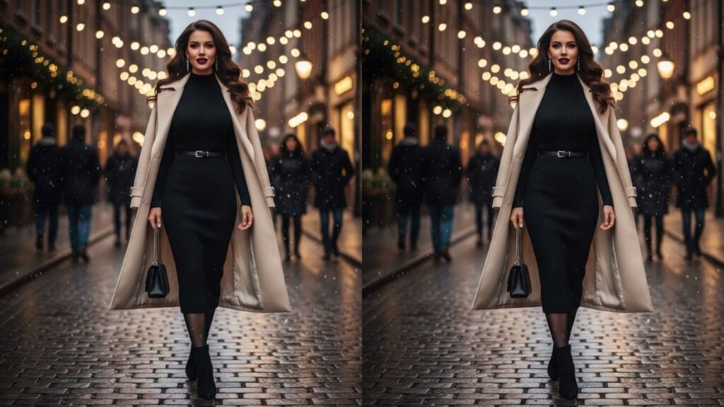 15 Black Dress Date Night Outfit Winter