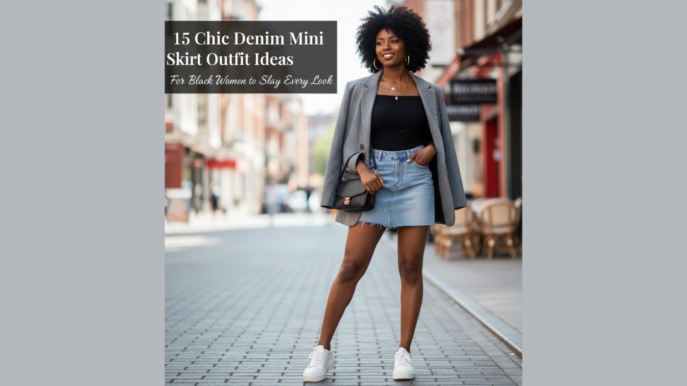 15 Chic Denim Mini Skirt Outfits for Black Women to Slay Every Look