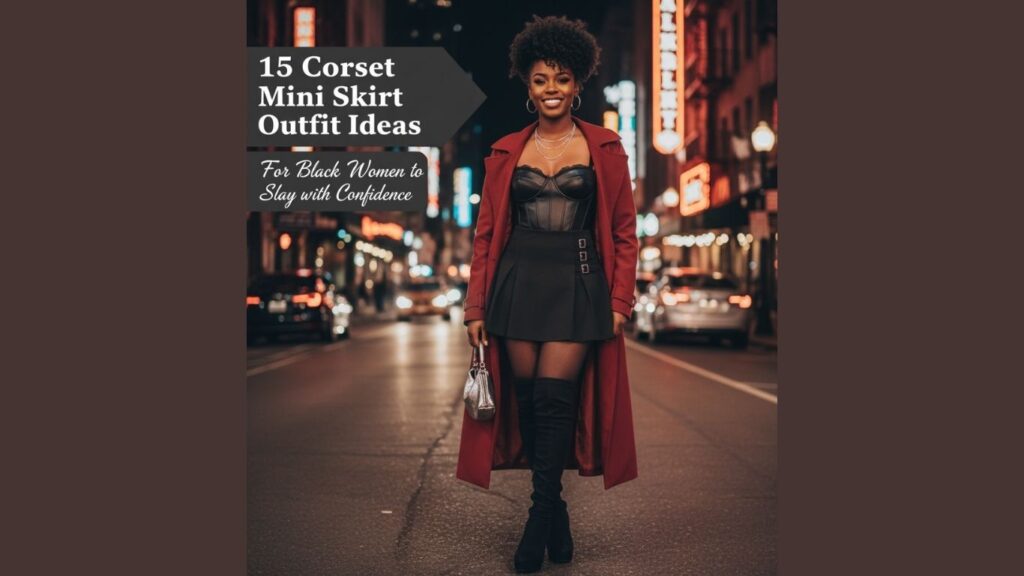 15 Corset Mini Skirt Outfits for Black Women