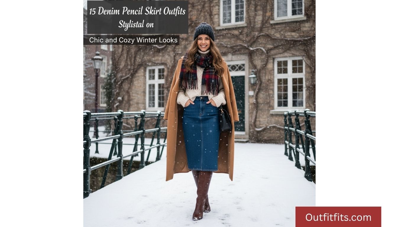 15 Denim Pencil Skirt Outfit Winter Ideas for a Chic and Cozy Look