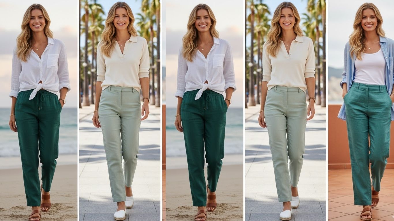 15 Green Linen Pants Outfit Ideas for Effortless Style