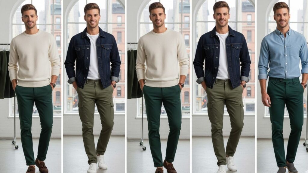 15 Green Pants Outfit men ideas
