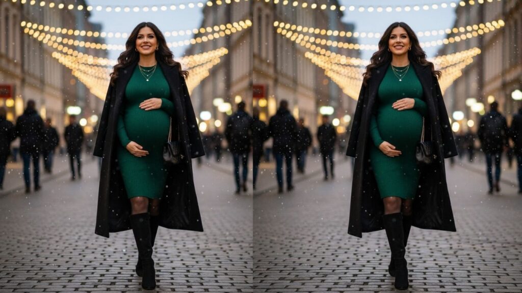 15 Maternity Winter Date Night Outfits