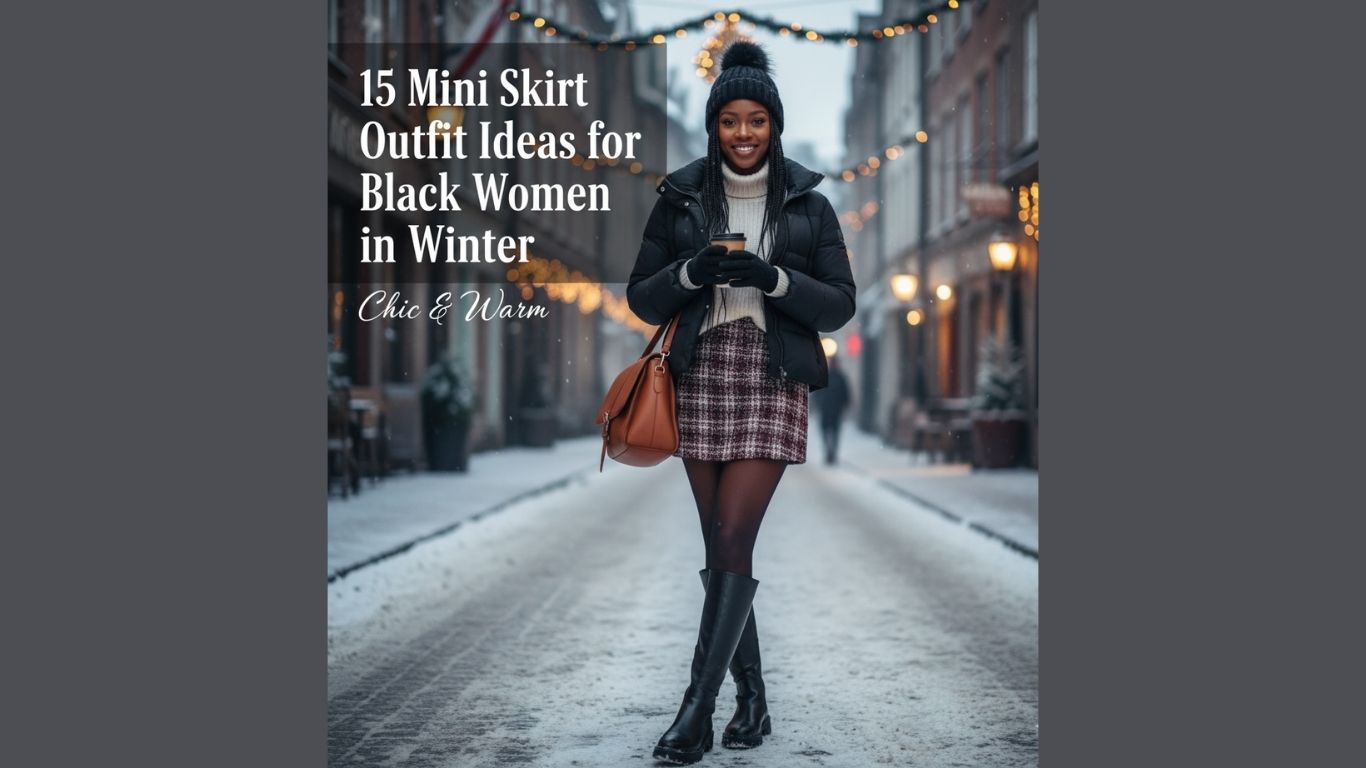 15 Mini Skirt Outfit Ideas for Black Women in Winter
