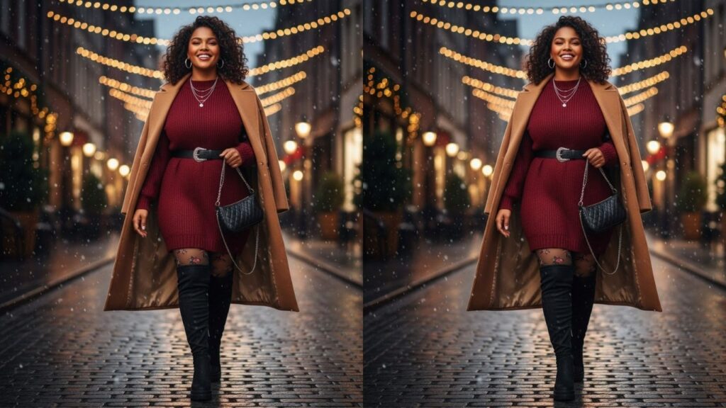 15 Plus Size Winter Date Night Outfits