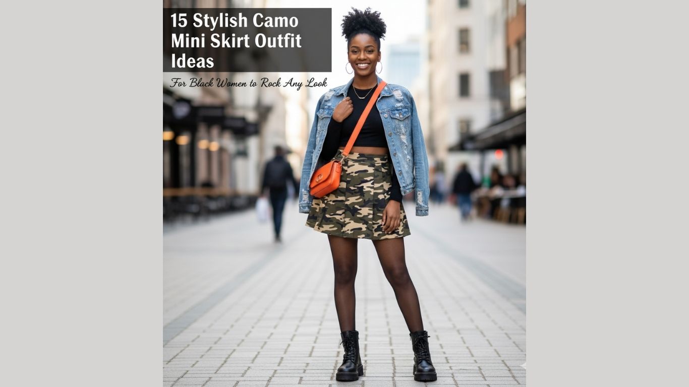 15 Stylish Camo Mini Skirt Outfit Ideas for Black Women to Rock Any Look