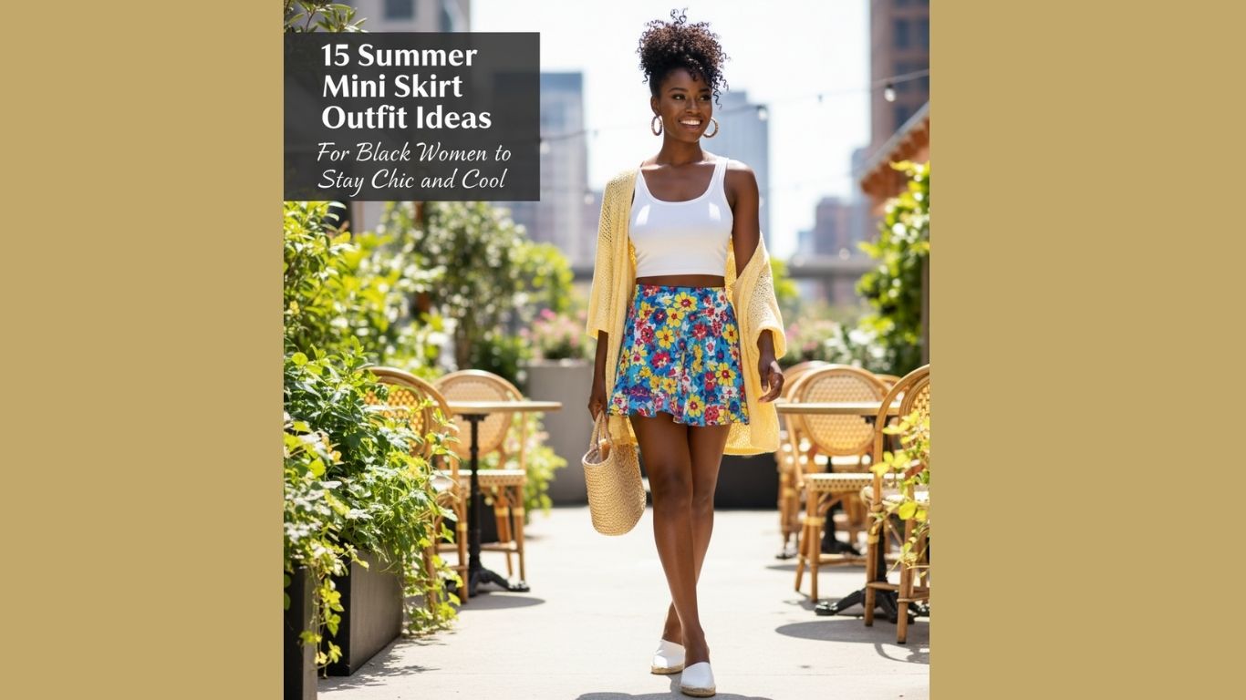 15 Summer Mini Skirt Outfits for Black Women to Stay Chic & Cool