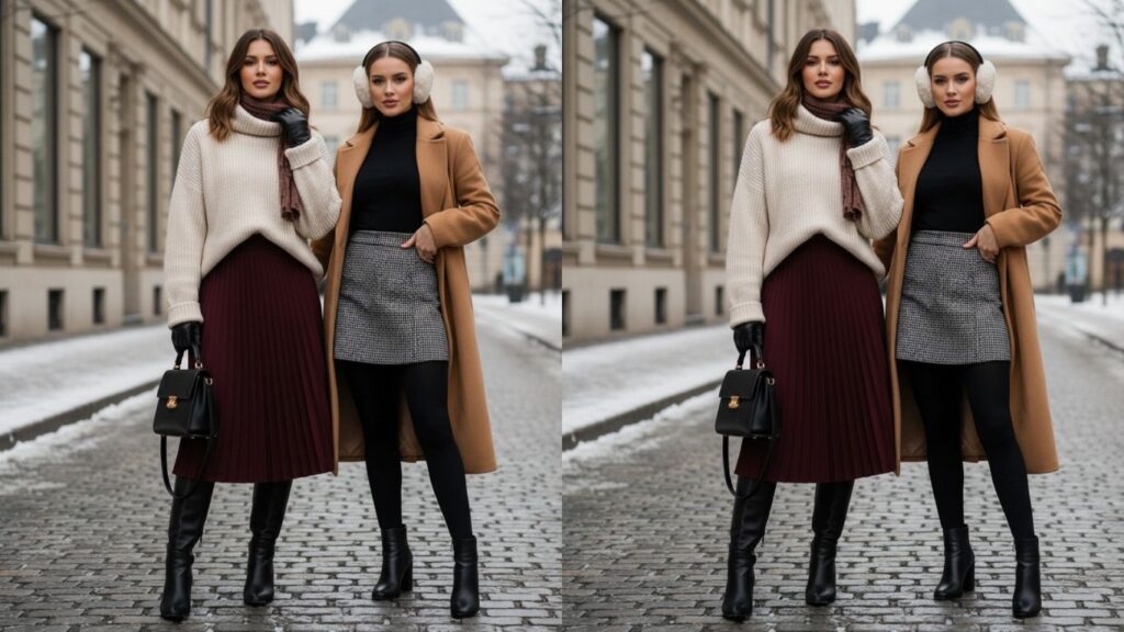15 Winter Skirt Outfit Ideas