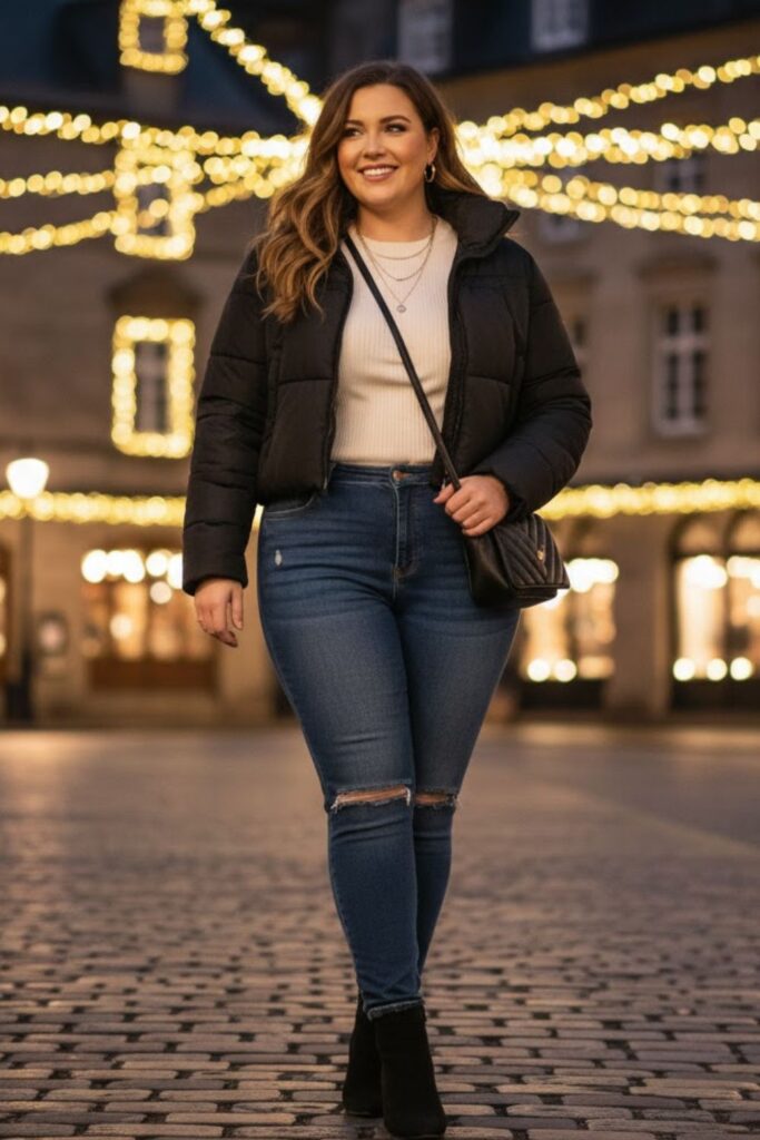 15. Casual Chic Denim Look