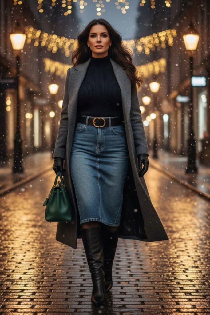 15. Longline Coat and Statement Accessories