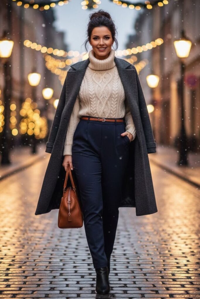 15. Sweater Vest Over a Jumpsuit