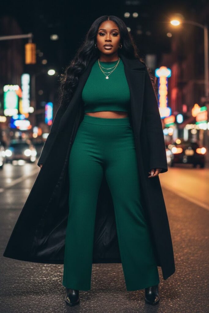 15. Two-Piece Set with Long Coat