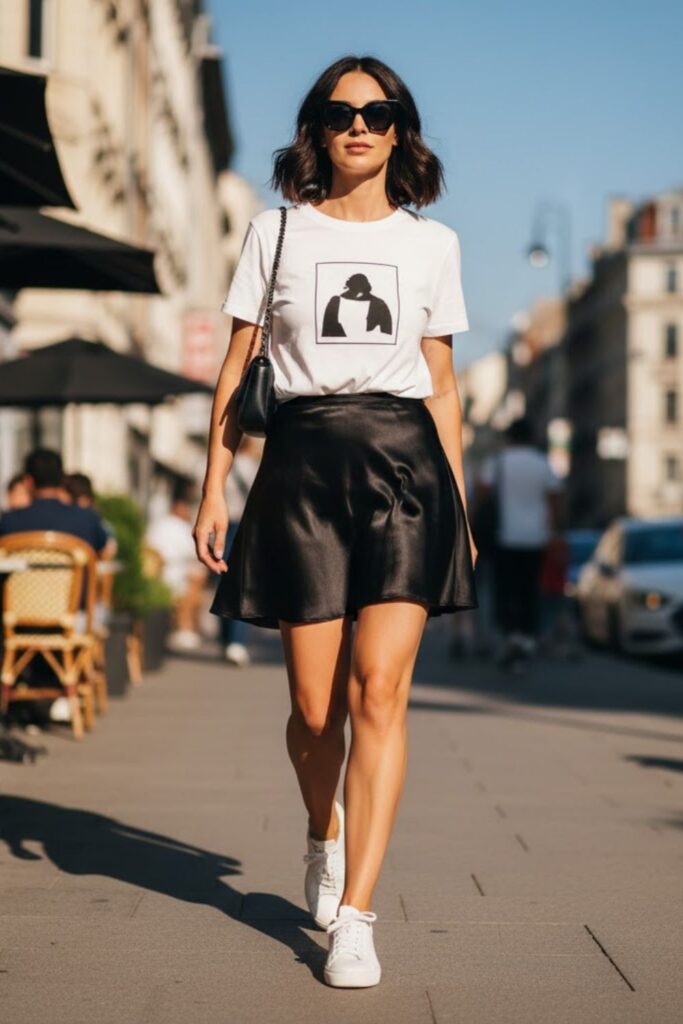 2. Casual Tee and Sneakers Combo