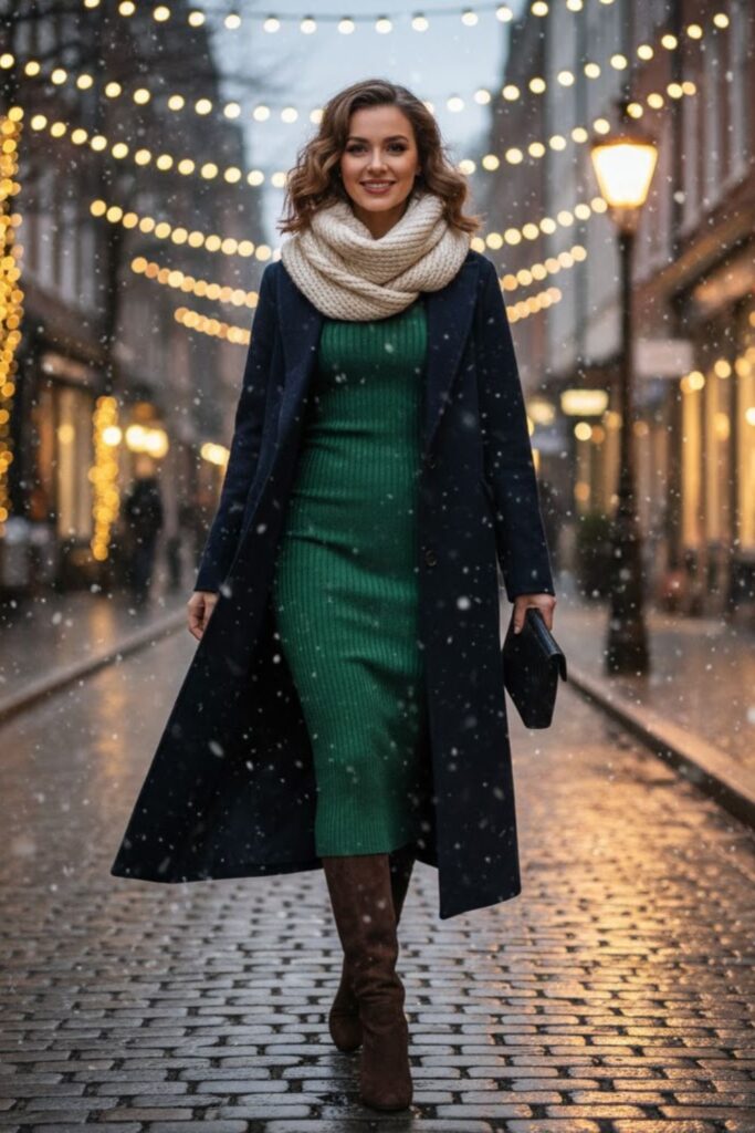 3. Fitted Knit Dress