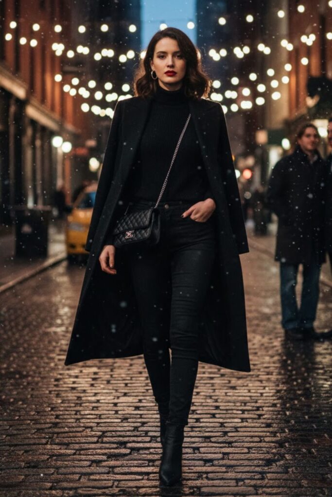 4. All-Black Monochrome Look