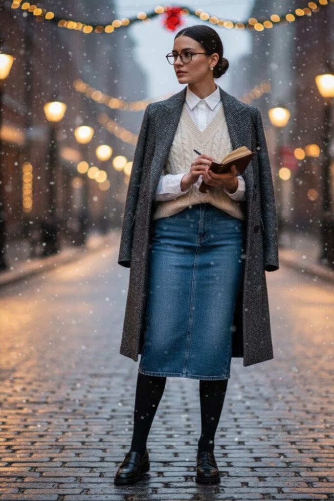 4. Button-Up Shirt and Sweater Vest