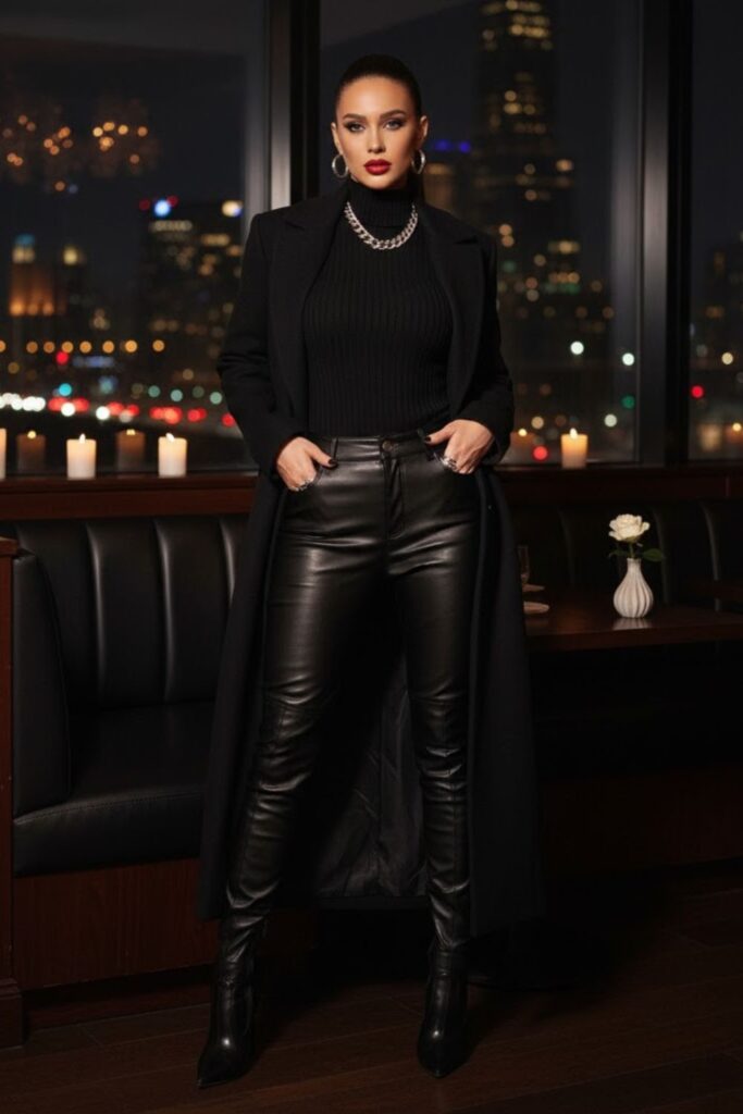 6. Monochrome All-Black Look