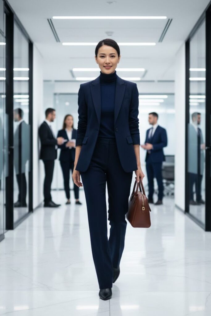 6. Monochrome Suit Set