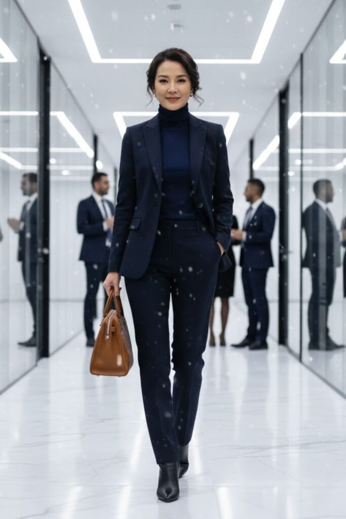 6. Monochrome Suit Set