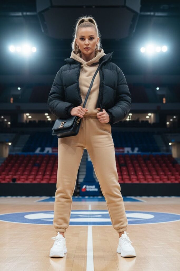 7. Matching Sweatsuit with Sneakers