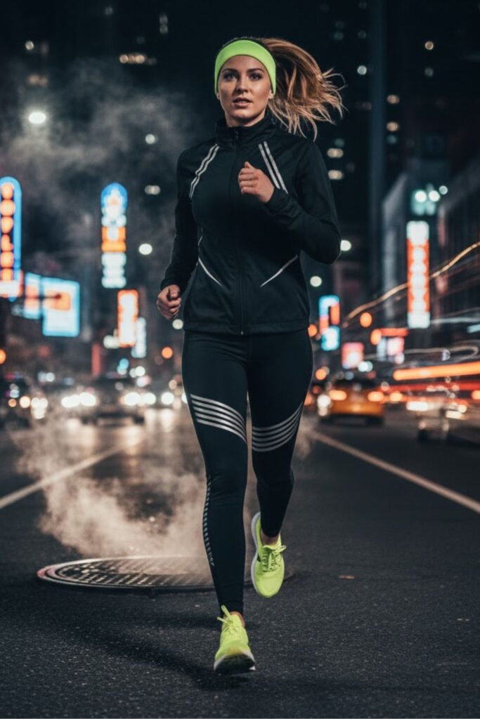 7. Reflective Night Runner Look