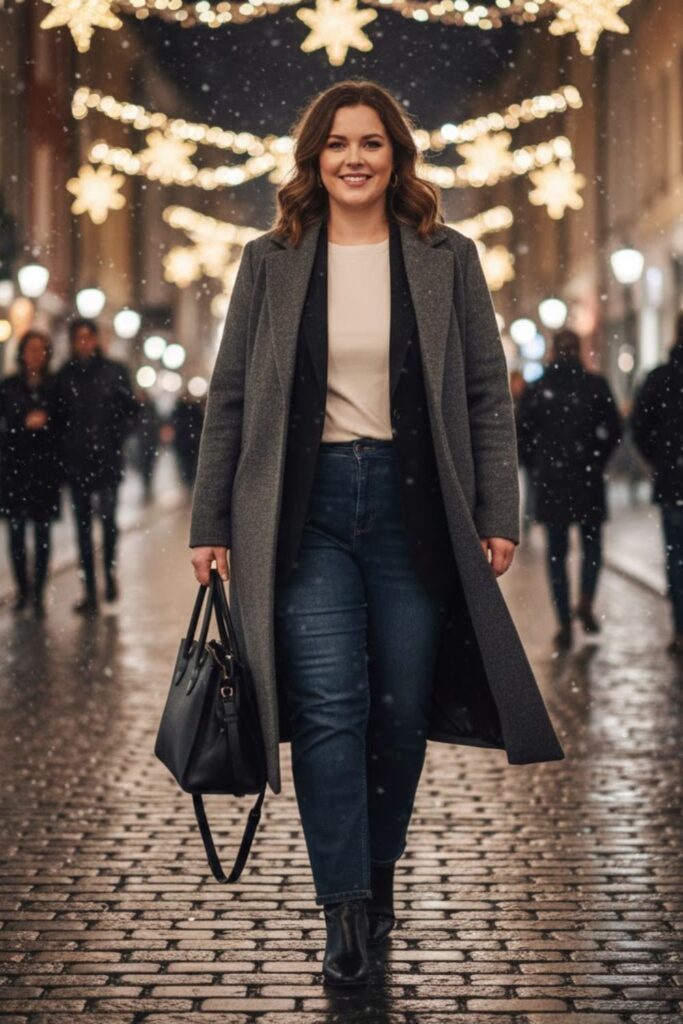 8. Blazer and Jeans with Ankle Boots