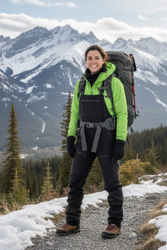8. Lightweight Windbreaker with Insulated Overalls