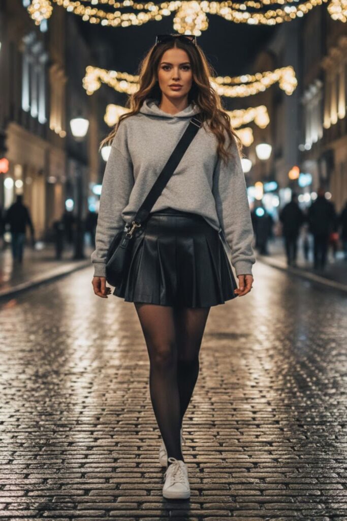 9. Casual Hoodie and Sneakers