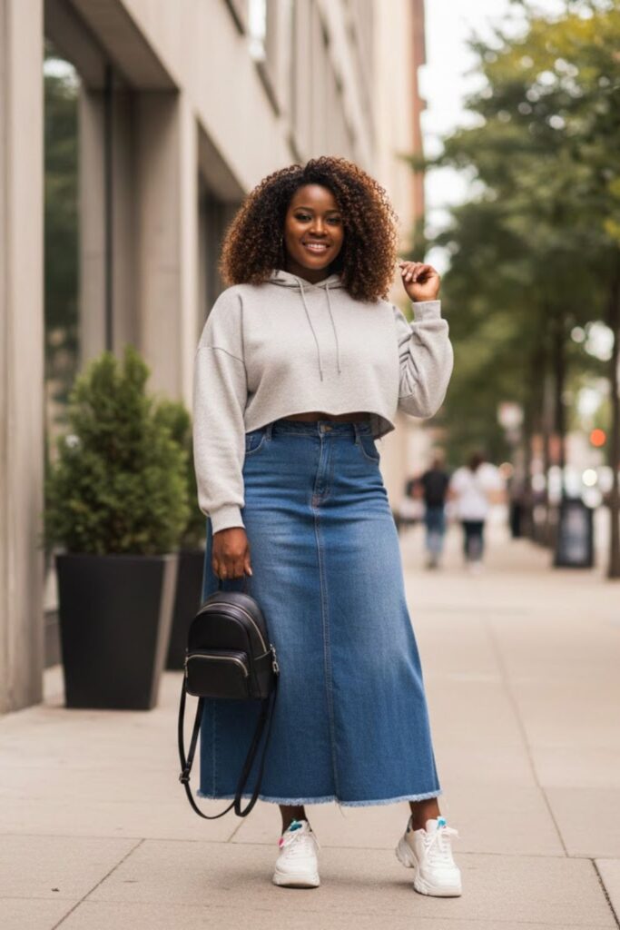 9. Laid-Back Vibes with a Cropped Hoodie
