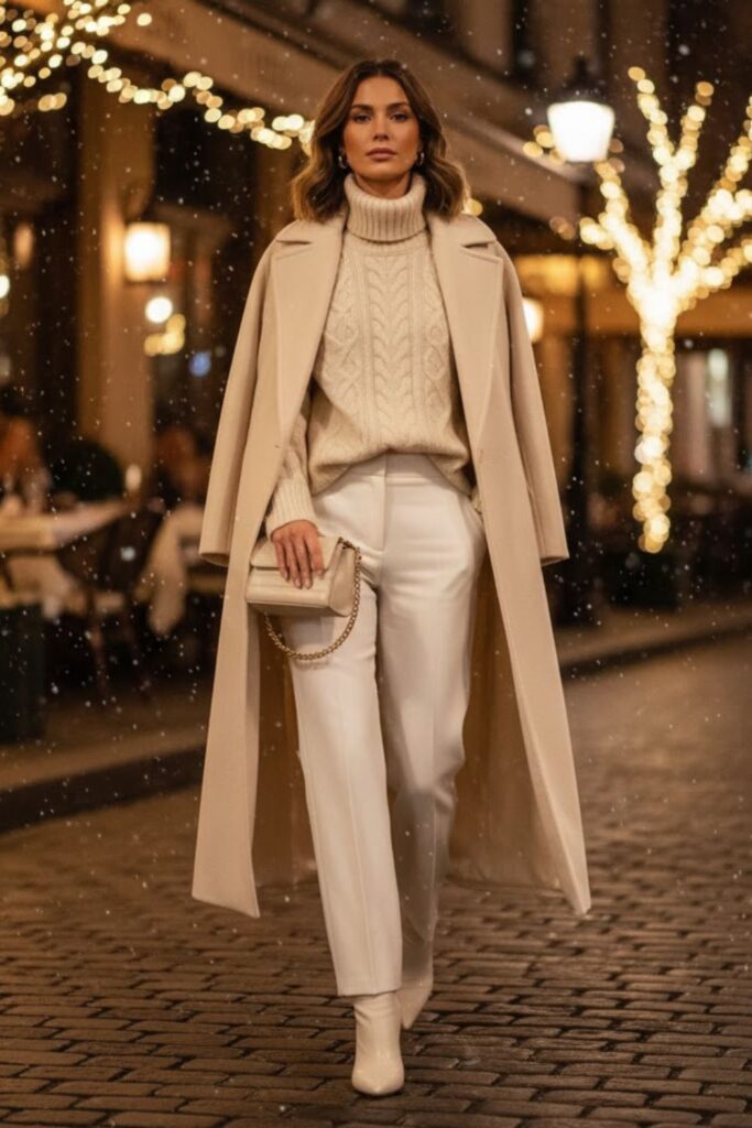 9. Monochrome White Ensemble