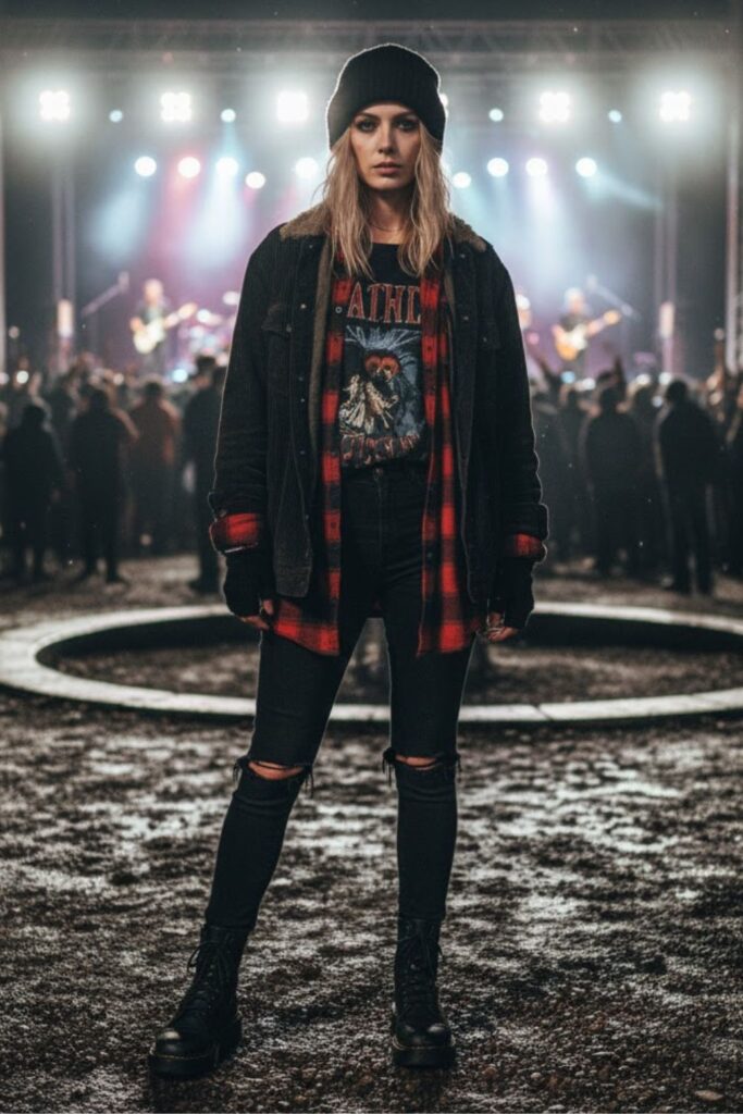 Grunge Revival: 90s-Inspired Winter Style