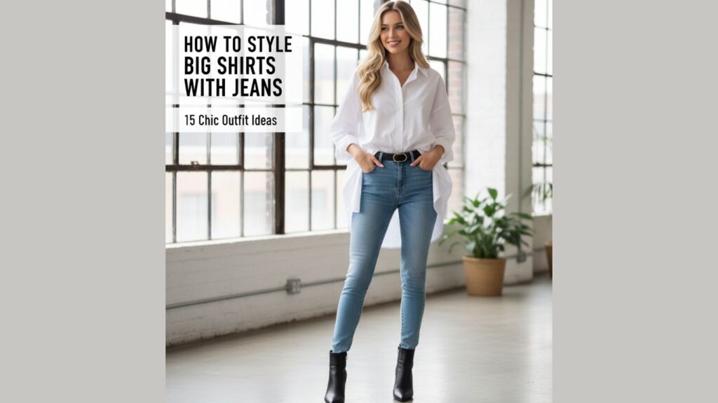 How to Style Big Shirts with Jeans