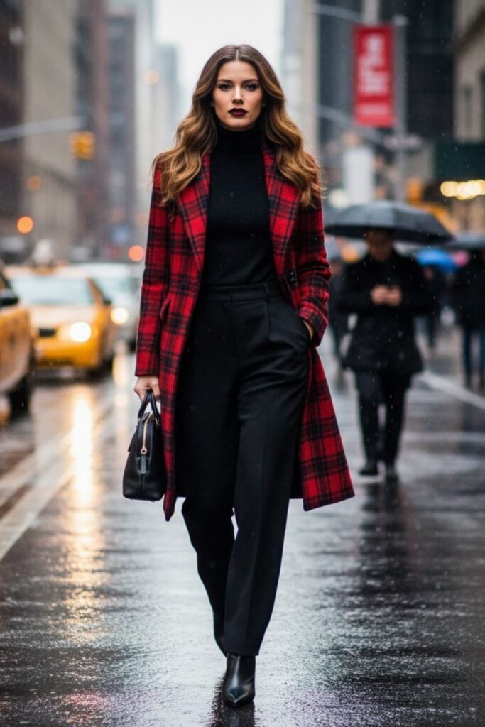  Monochrome Outfit with Statement Coat