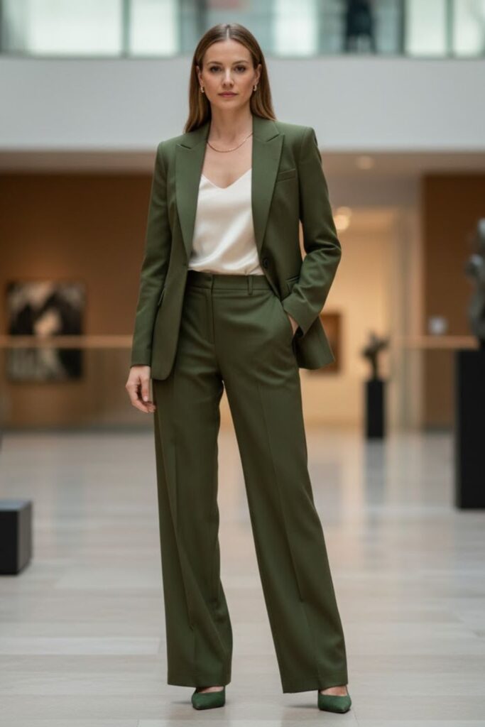 Monochrome Suit Look