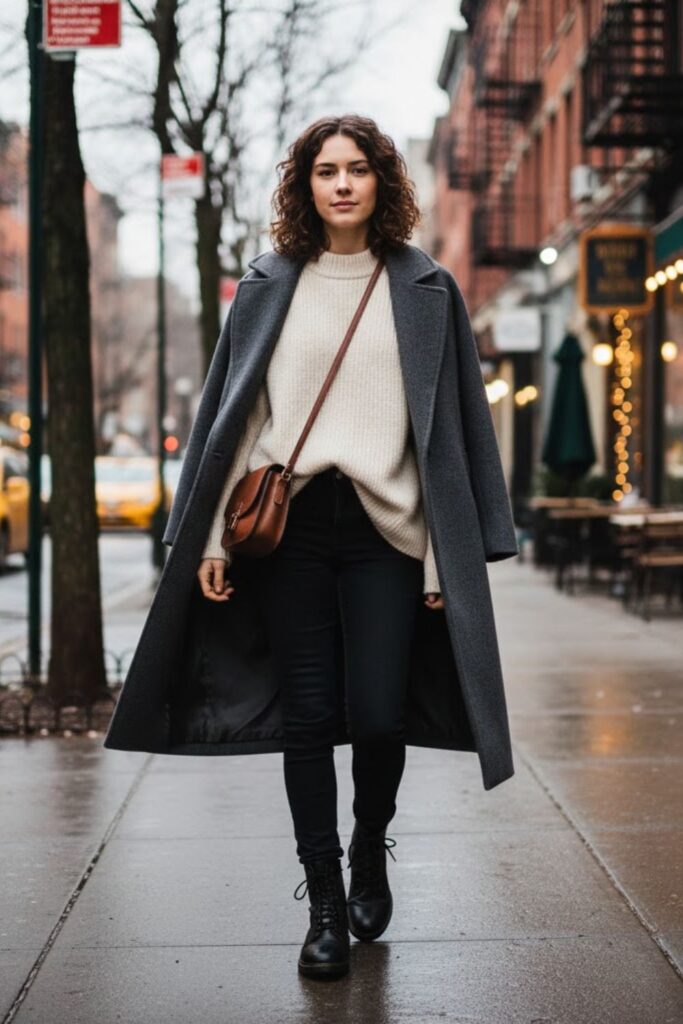 Oversized Sweater with Skinny Jeans