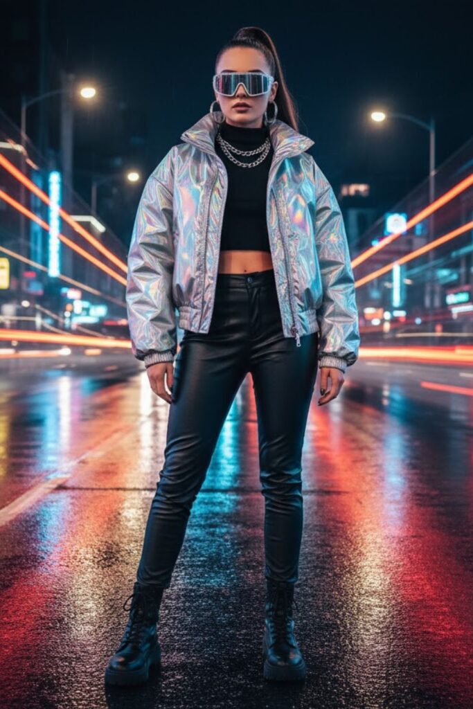 The Futuristic Metallic Look