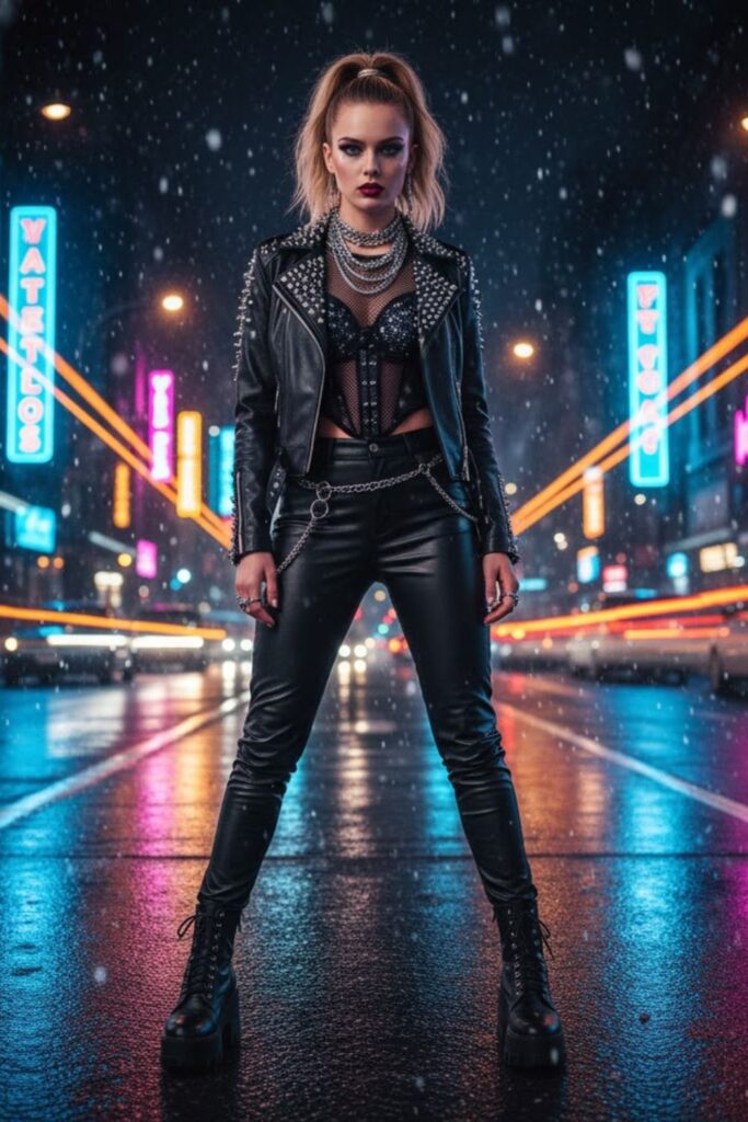 The Glam Rock Energy Look
