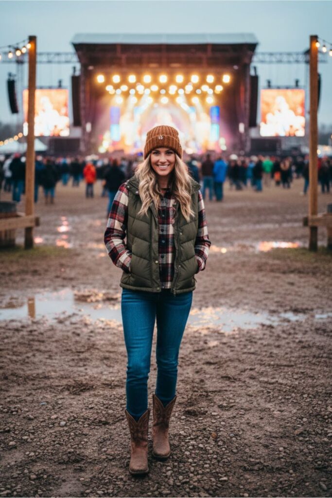 The Quilted Vest Look