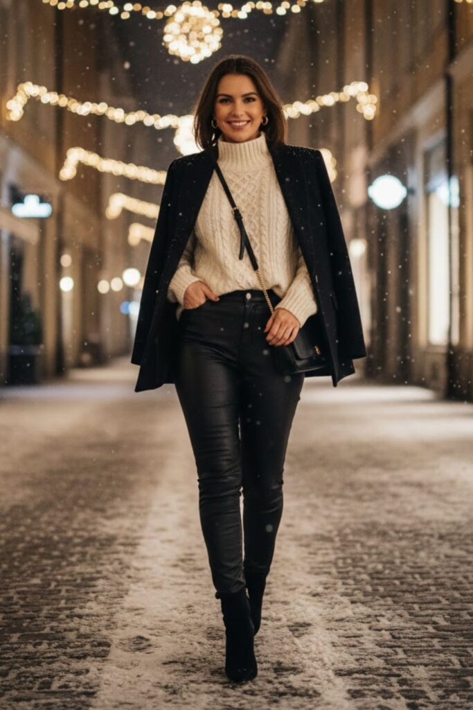 faux leather pants