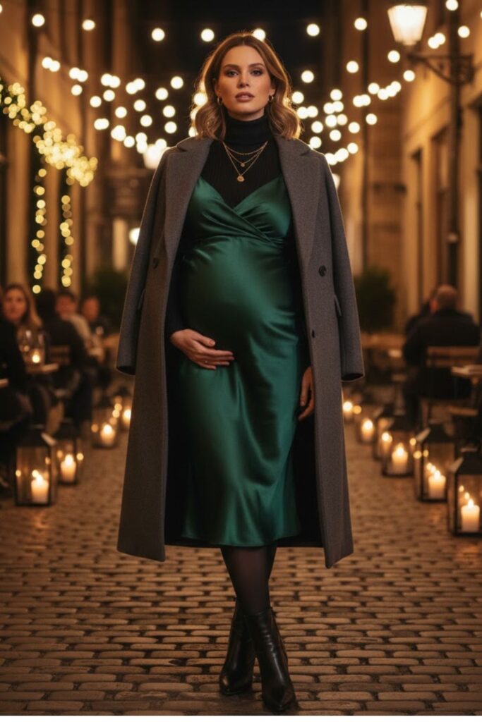 13. Layered Slip Dress and Turtleneck