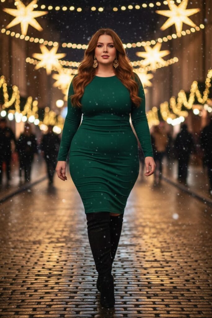 3. Long-Sleeve Bodycon Mini Dress
