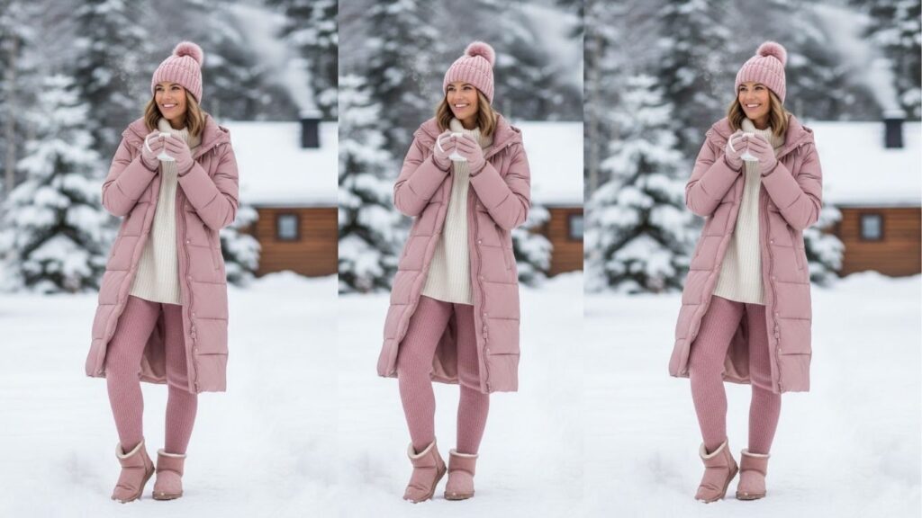 15 Pink Leggings Winter Outfits