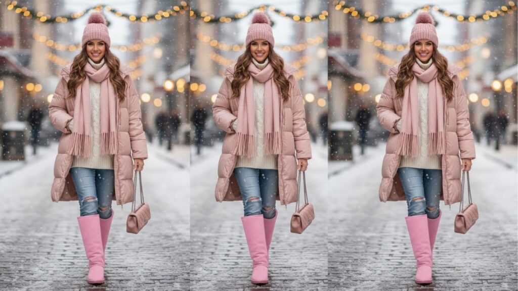 15 Pink Uggs Outfit Winter Style Ideas