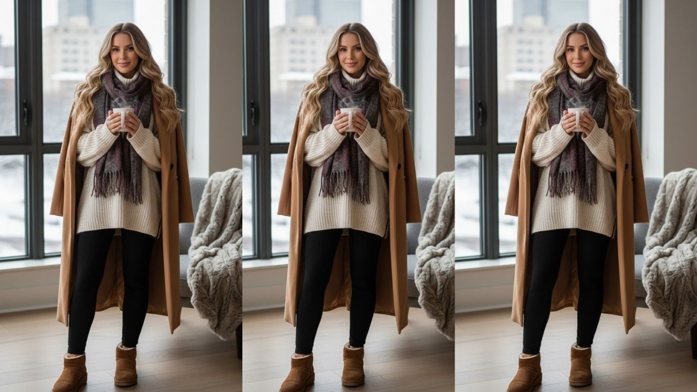 15 Leggings Outfit Winter Aesthetic Ideas for Cold-Weather Style